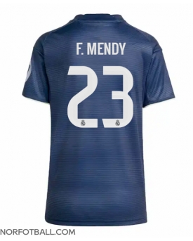 Billige Fotballdrakt Real Madrid Ferland Mendy #23 Replika Bortedrakt Dame 2025-26 Kortermet